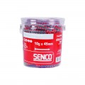 Senco 10G45MWTA - 11tpi x 45mm Ribbed Weatherex 10 Gauge Tub Of 1000 Collated Screws 