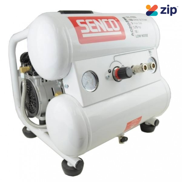 Senco AC20216 - 16L 2HP Double Tank Oil Free Low Noise Direct Drive Air Compressor