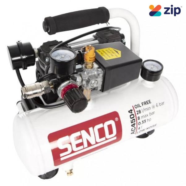 Senco AC4504 - 4L 0.33HP Single Tank Oil Free Low Noise Direct Drive Air Compressor