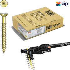 Simpson Strong-Tie WSNTLA2SA10 - Quik Drive 50mm 10g Twin Lead & Timber Sharp Point Yellow Zinc Flooring Screw 