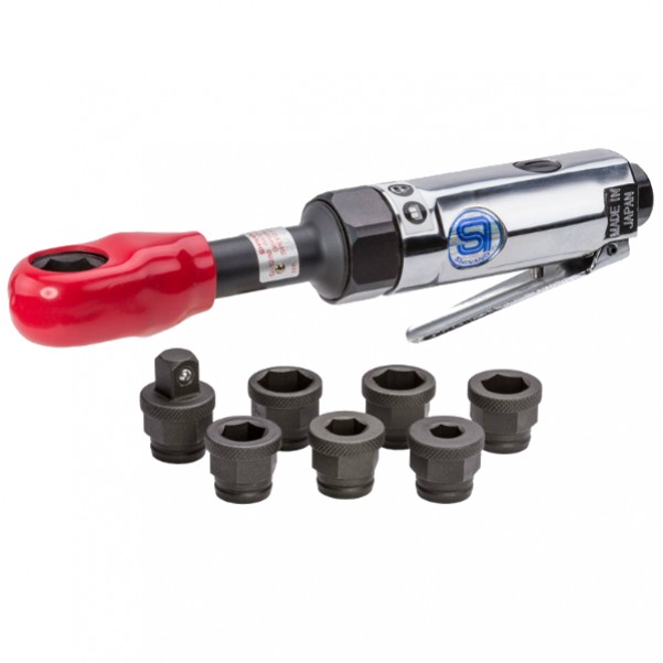 Shinano SI1288S - Through Ratchet Wrench Kit Air Ratchet