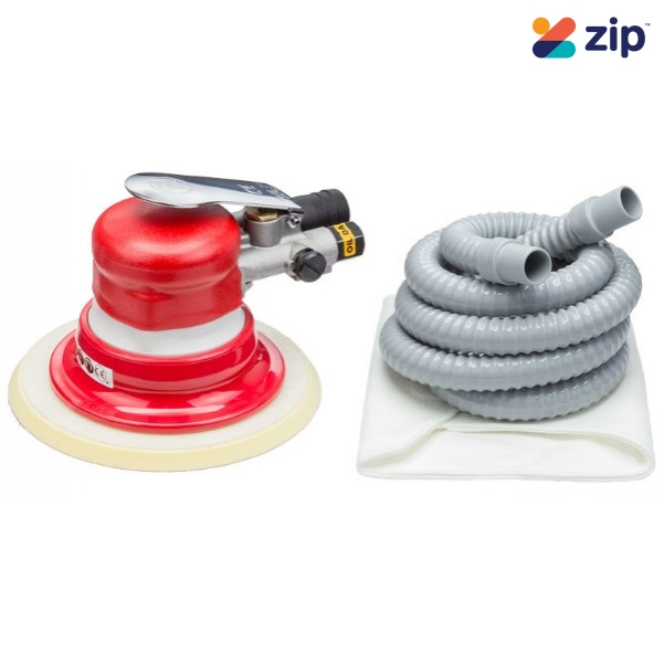 Shinano SI3111-6 - 150mm 6" Palm Grip Velcro Self-Vacuum Dual Action Sander Air Sander & Polisher
