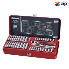 Sidchrome SCMT12130 - 43 Piece 1/4” Metric & AF Drive Socket Set