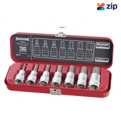 Sidchrome SCMT14274 - 7 Piece 1/2” Drive In-Hex Socket Set - Metric