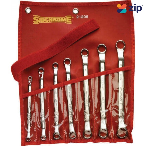 Sidchrome SCMT21206 - 7 Piece Ring Spanner Set - Metric