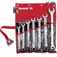 Sidchrome SCMT22209 - 7 Piece Ring Open End Metric Spanner Set