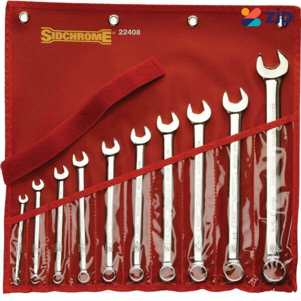 Sidchrome SCMT22408 - 10 Piece Ring & Open End Spanner Set - AF