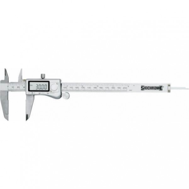 Sidchrome SCMT26116 - 0-200mm / 0-8” Electronic Digital Caliper Measuring Level