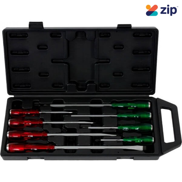 Sidchrome SCMT29110 - 8 Piece Industrial Thru Tang Screwdriver Set