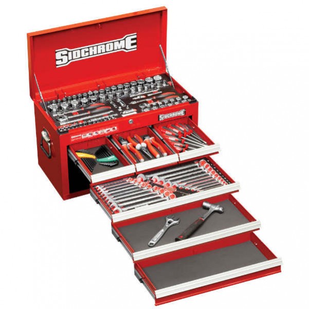 Sidchrome SCMT10157 - 139 Piece Metric Top Chest Kit Tool Kit