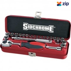 Sidchrome SCMT12110 - 23 Piece Metric/AF 1/4” Drive Socket Set