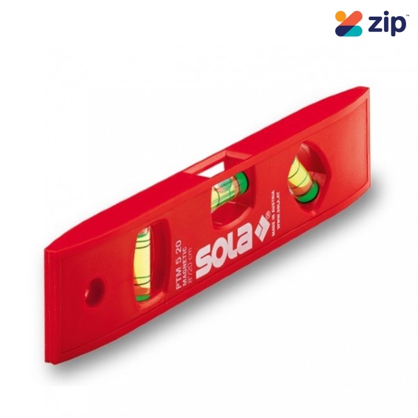 Sola PTM520 - 200mm Plastic Magnetic Spirit Level 