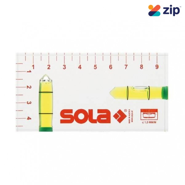 Sola R102 - 9.5cm Small Acrylic Glass Spirit Level  Levels