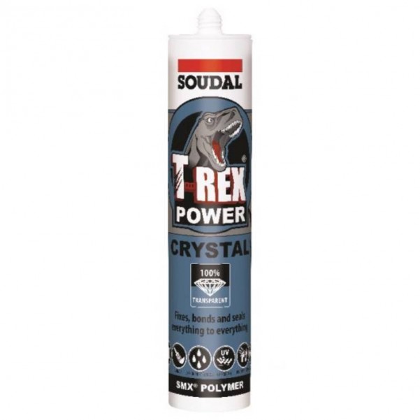 Soudal 121969 - 290ml Crystal Clear T-Rex Crystal Adhesives-Sealants