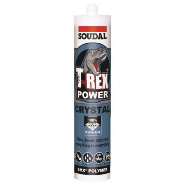 Soudal 121969 - 290ml Crystal Clear T-Rex Crystal