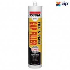 Soudal 122394 - 300ml Acrylic White Fill & Paint Gap Filler 