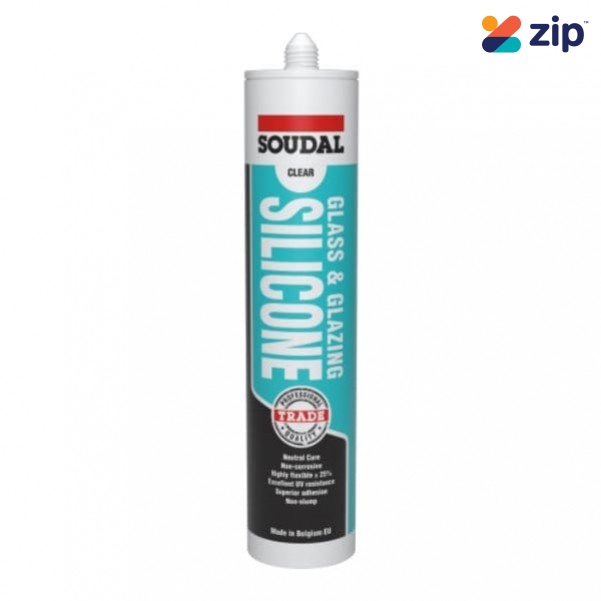 Soudal 127782 - 300ml Clear Glass & Glazing Silicone