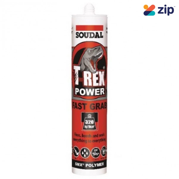 Soudal 128462 - 290ml Quick Silver T-Rex Power Fast Grab Adhesives-Sealants