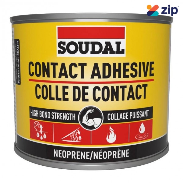 Soudal 134658 - 500ml Dark Amber 110LQ Brush Grade Contact Adhesive Adhesives-Sealants