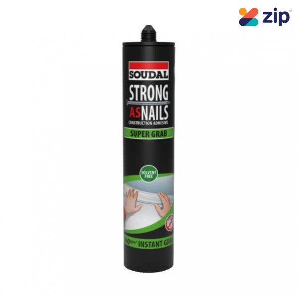 Soudal 144903 - 350g Strong As Nails Super Grab Solvent Free Construction Adhesive Adhesives-Sealants