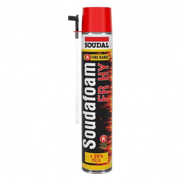 Soudal 153087 - 750ml Soudafoam FR HY Straw Red Foam