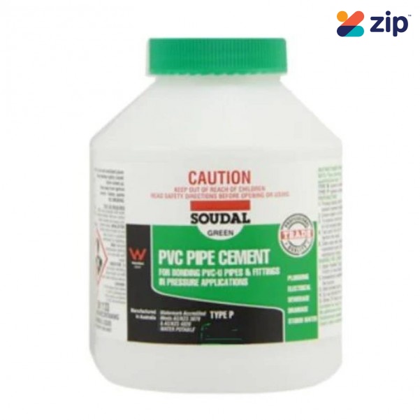 Soudal 222516 - 500ml Clear PVC Pipe Cement Type P