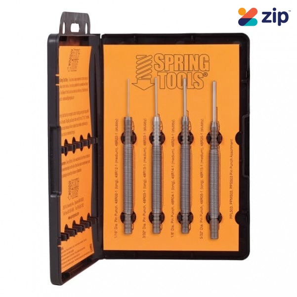 SPRING TOOLS STPPM503 - 4 pce Midium Pin Punch Set