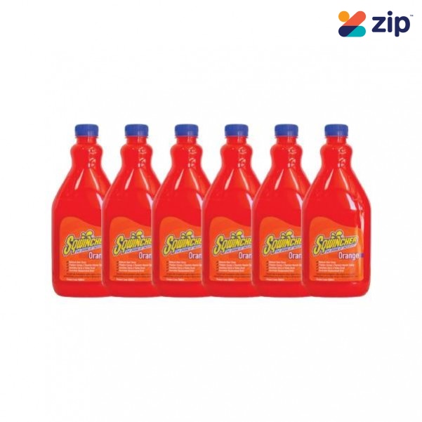 Sqwincher SQ0042 - 6 Pack 2L Orange Electrolyte Liquid Concentrate