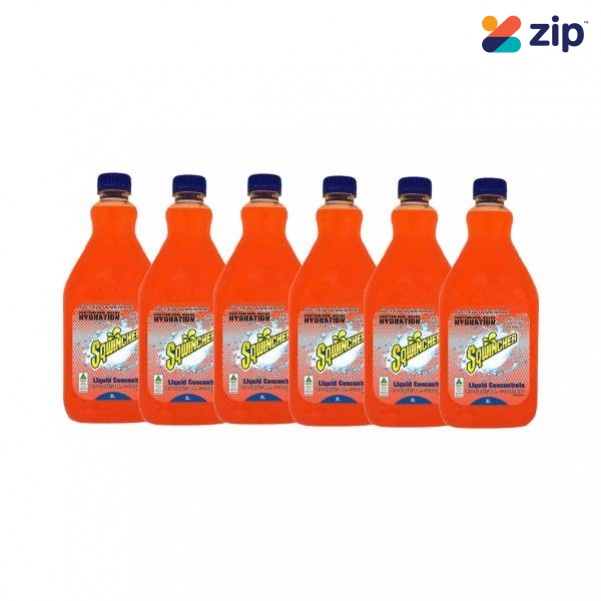Sqwincher SQ0047 - 6 Pack 2L Tropical Cooler Electrolyte Liquid Concentrate