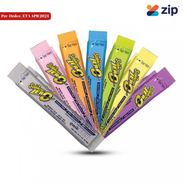 Sqwincher SQ0104/1 - 3g x 50 Sticks Mixed Flavours Sugar Free Qwik Electrolyte Sticks