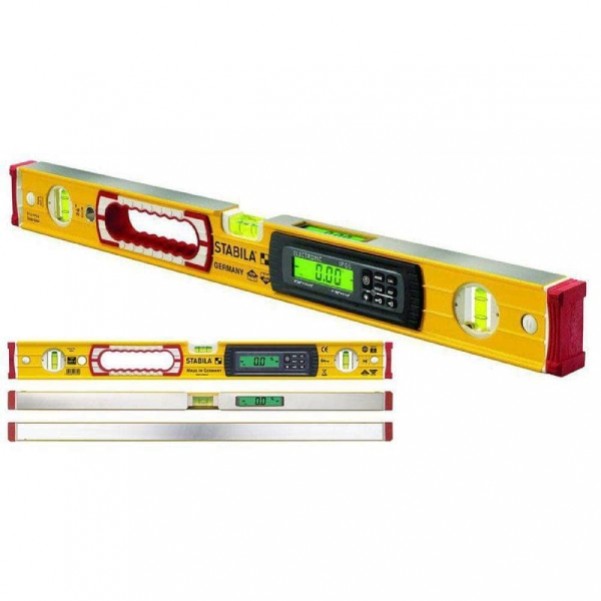 Stabila 17673 - 1220mm 3-Vial Electronic Spirit Level with Bag Levels