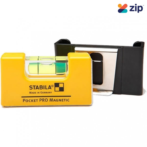 Stabila 17768 - 70mm PRO Magnetic Pocket Level with belt clip