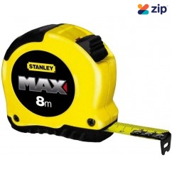 Stanley 33-913 - 8m Max Tape Measure - Red/Yellow Mix