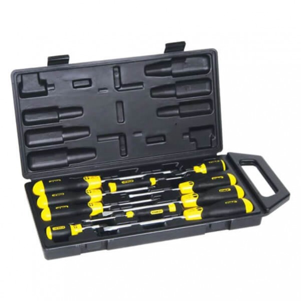 Stanley 65-005 10 Piece Screwdriver Set Cushion Grip