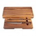 Starrett SKK-2WD - Professional 2 Piece Carving Knife & Fork Set with Chopping Board