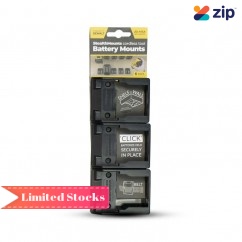 StealthMounts BM-DW20-6 18V Dewalt XR 6-Pack Black Battery Mounts