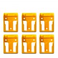 StealthMounts BM-DW20-YLW-6 - 18V Dewalt XR 6-Pack Yellow Battery Mounts 
