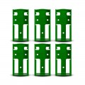 StealthMounts BM-FT18-GRN-6 - 18V Festool 6-Pack Green Battery Mounts