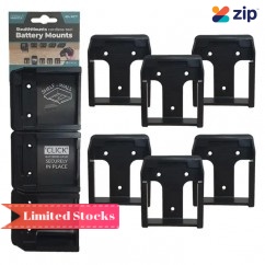 StealthMounts BM-MK40-BLK-6 - 40V Max XGT Makita 6-Pack Black Battery Mounts