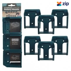 StealthMounts BM-MK40-BLU-6 - 40V Makita XGT 6-Pack Blue Battery Mounts