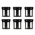 StealthMounts BM-MW18-BLK-6 - 6 Pack Black Battery Mounts suit Milwaukee 18V Battery