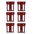 StealthMounts BM-MW18-RED-6 - 6 Pack Red Battery Mounts suit Milwaukee 18V Battery