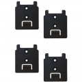 StealthMounts TM-DW18-BLK-4 - Dewalt XR & FlexvVolt 4-Pack Black Tool Storage Mounts