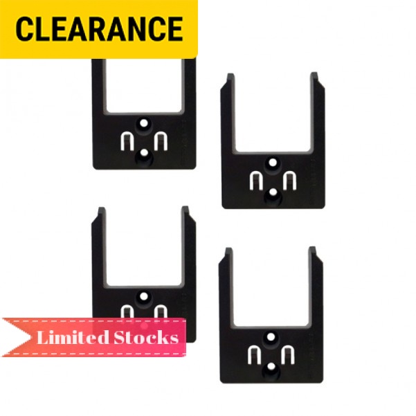 StealthMounts TM-MK40-BLK-4 - 40V Max XGT Makita 4-Pack Black Tool Storage Mounts Shelving & Tool Hanging
