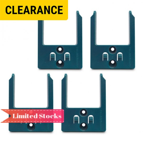 StealthMounts TM-MK40-BLU-4 - 40V Max XGT Makita 4-Pack Blue Tool Storage Mounts Shelving & Tool Hanging