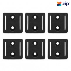 StealthMounts TMSPACE-BLK-6 - 6-Pack Black 12mm Universal Tool Mount Spacers