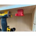 StealthMounts TMSPACE-RED-6 - 6-Pack Red 12mm Universal Tool Mount Spacers Shelving & Tool Hanging