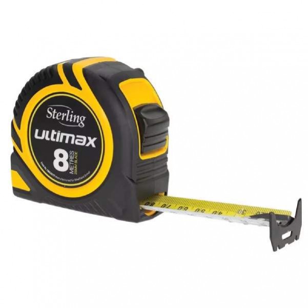 Sterling TMX8025 - 8mx25mm Ultimax Metric Tape Measure Measuring Tape