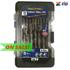 P&N Professional Tools 149060006 - 25 Piece 2-13mm Heavy Duty Cobalt Drill Set