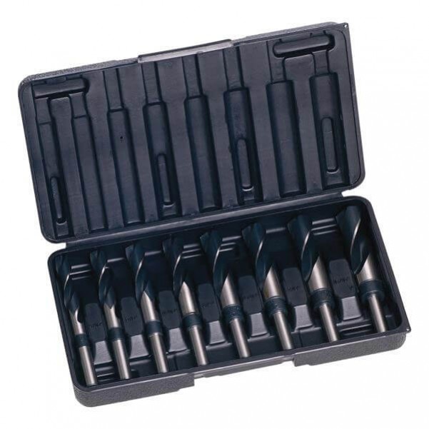 Sutton Tools D188S8R - 8 Piece Imperial Hss-blue Reduced Shank Metal Drill Bit Set